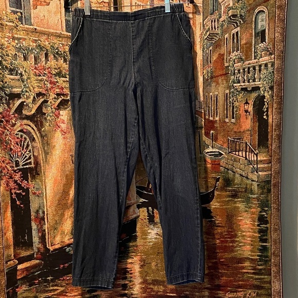 croft & barrow Denim - 3 for$15Casual and Classy Dark Denim Tapered Pants